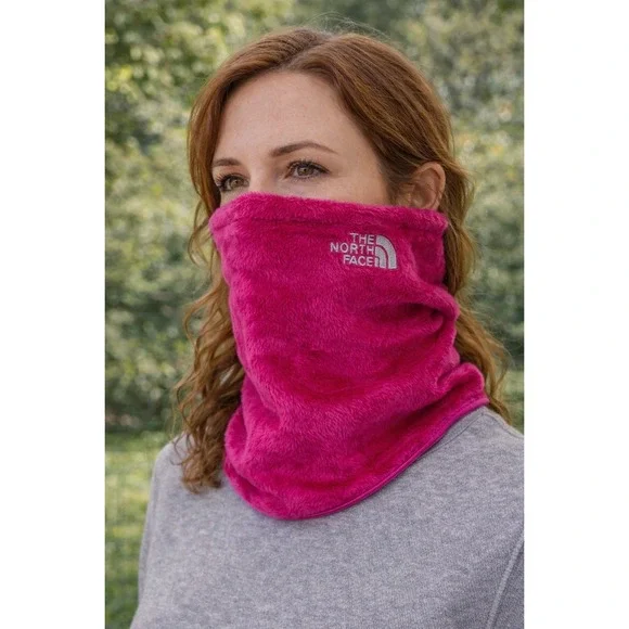 The North Face Pink Osito High Pile Fleece‎ Neck Gaiter Snood Adjustable Toggle