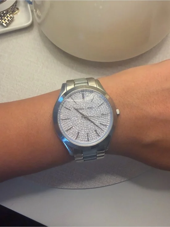 Michael Kors Silver Crystal Dial Women's Watch