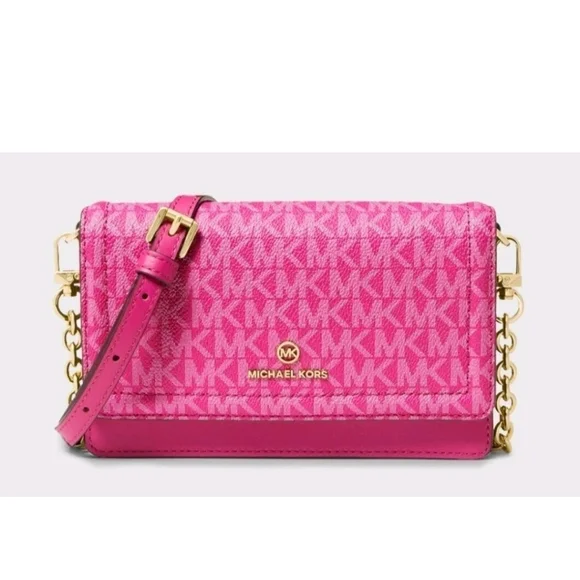 Michael Kors Jet Set Wild Berry Crossbody Nwt