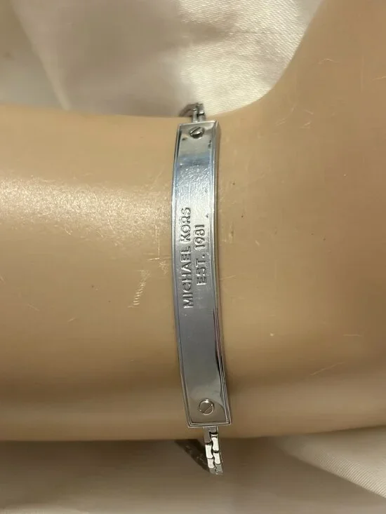 Michael Kors SilverTone ID Bracelet