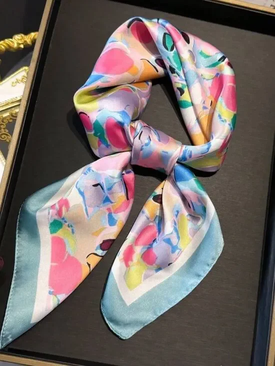 Colorful Abstract Print Scarf S162