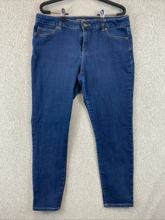 Michael Kors Skinny Jeans Dark Wash Jeans Womens Size 10 Stretchy mid rise