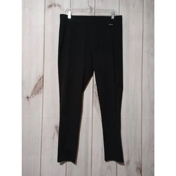 Michael‎ Kors Pants Ladies Large Black Trousers Pull On Waist Skinny