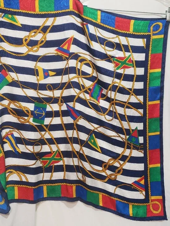 Nautical themed Scarf Polyester 31