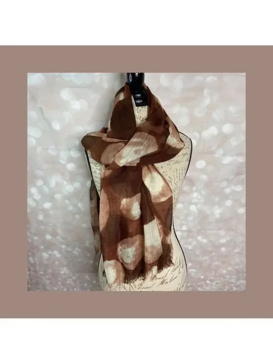 Oversized Semi-Sheer Scarf