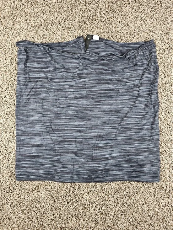 Champion OS One Size Infinity Scarf Shawl Jersey Knit Athletic Gray Black