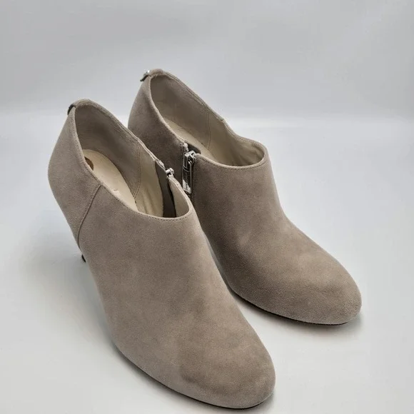 Michael Kors Booties Sammy Ankle Boots High Heeled Grey‎ Suede Women's 8M