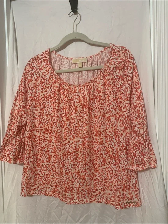 Michael Kors peasant top with bell sleeves