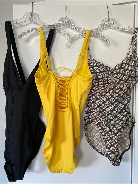 BUNDLE Swim MK Lace-Back & Ombré Batik Casablanca Black Corseted 6