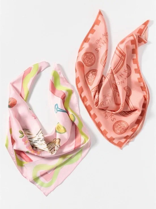 NWT Nikki Ackerman x Anthropologie Spritz Season Hair Bandana Scarves