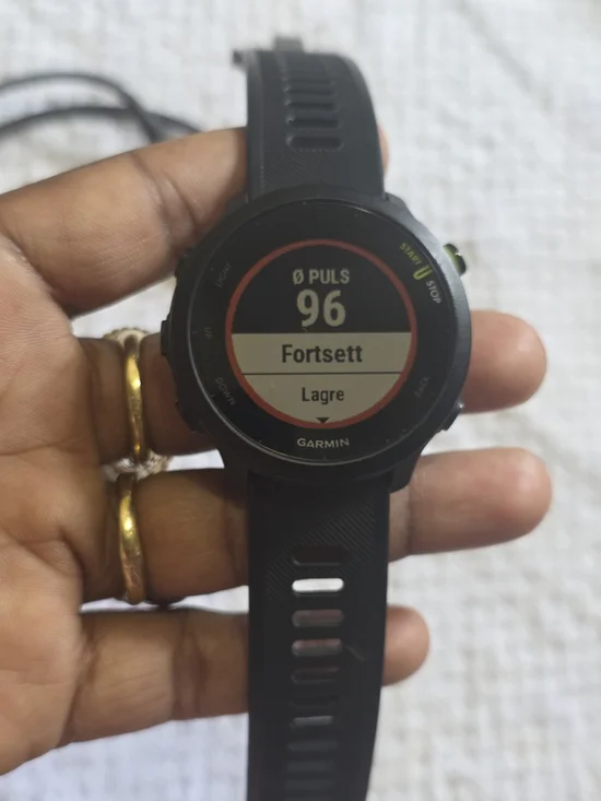 Garmin Black GPS Sports Smartwatch with Heart Rate Monitor