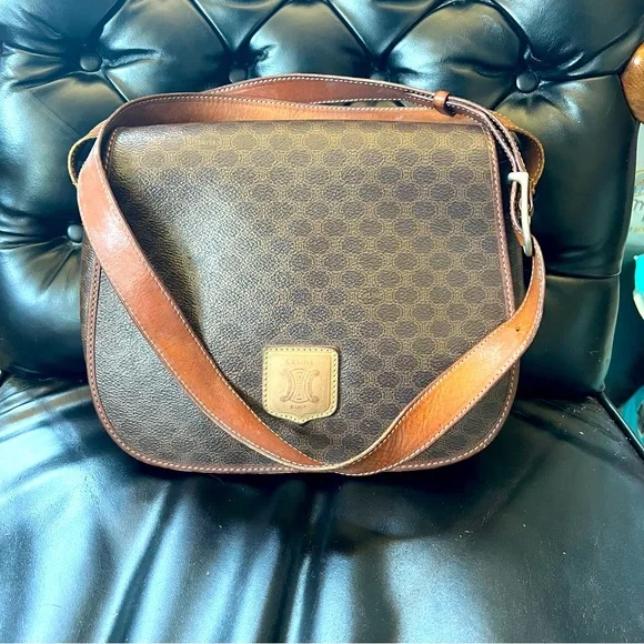 CELINE Vintage Macadam Crossbody (excellent‎ condition)