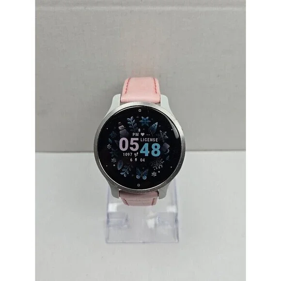 Garmin Venu 2S Smartwatch 40mm GPS Music Multi GNSS AMOLED Silver W/ Charger