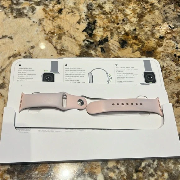 Apple Watch small medium blush pink band