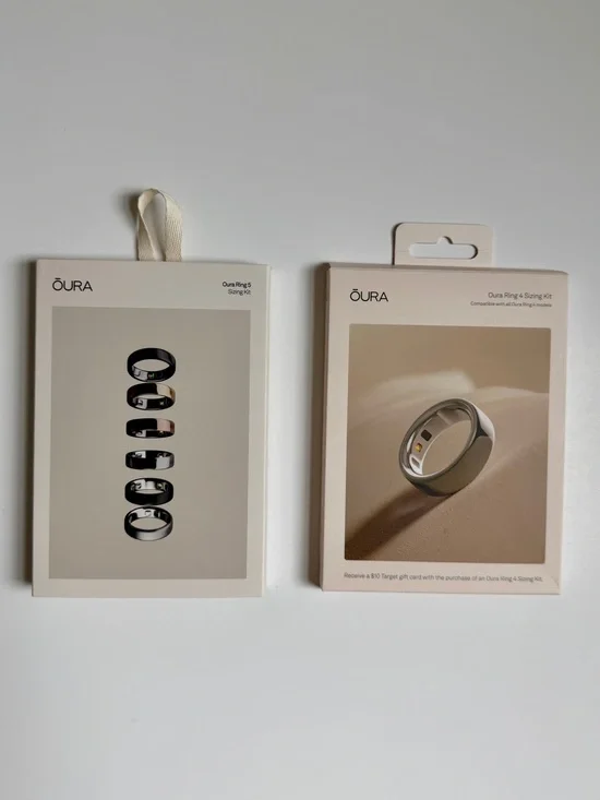 Complete OURA Ring 4 & 5 Sizing Kits with boxes