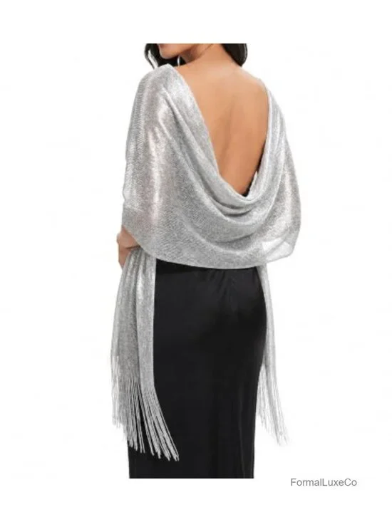 Shawl Wrap with Buckle for Evening Party Wedding Dressy