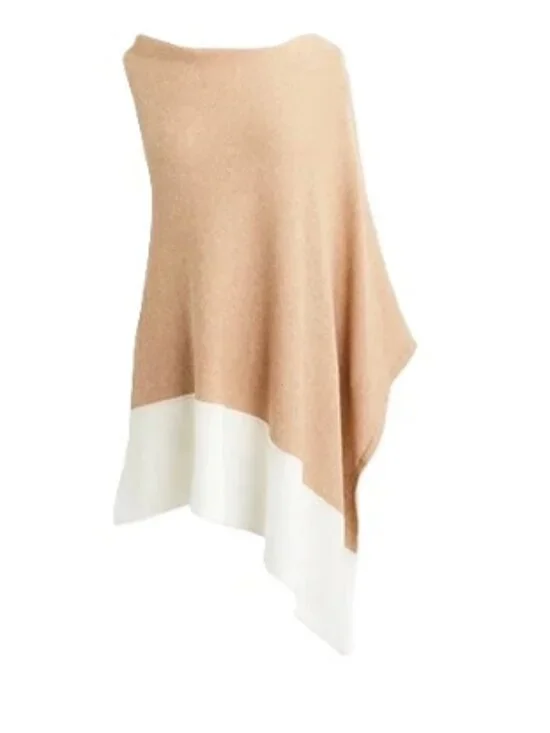 NWT- J.Crew Factory - Cotton-cashmere Colorblock-poncho