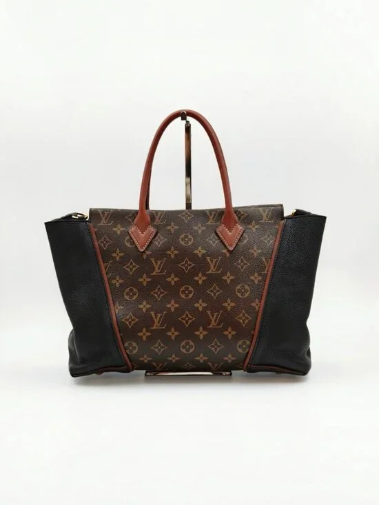 Louis Vuitton Monogram W Tote Noir Leather Shoulder Tote Bag