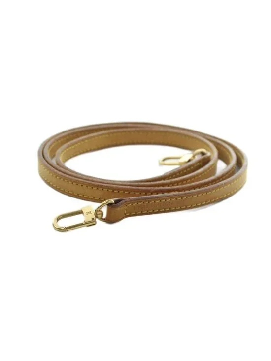 Louis Vuitton Shoulder Strap Leather Beige