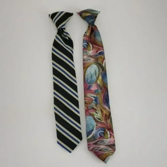 Cadet Classics Club Polysilk Clip‎ On Ties