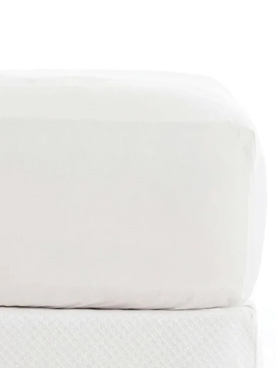 Pine Cone Hill Classic Solid White Cotton Fitted Sheet KING Quiet Luxury