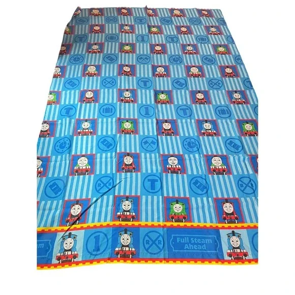 Thomas and Friends twin Sheet Blue Train Characters Kids Bedding