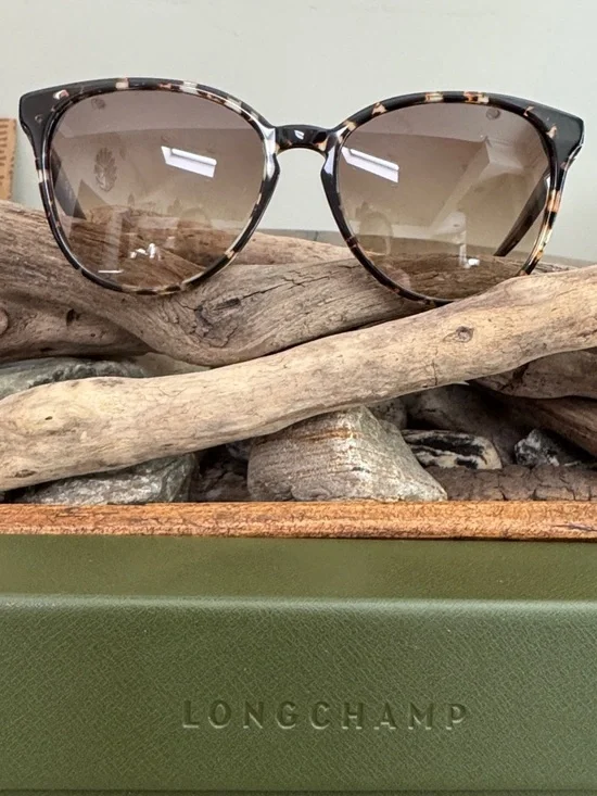 Longchamp Tortoiseshell Cat-Eye Sunglasses with Brown Gradient Lenses