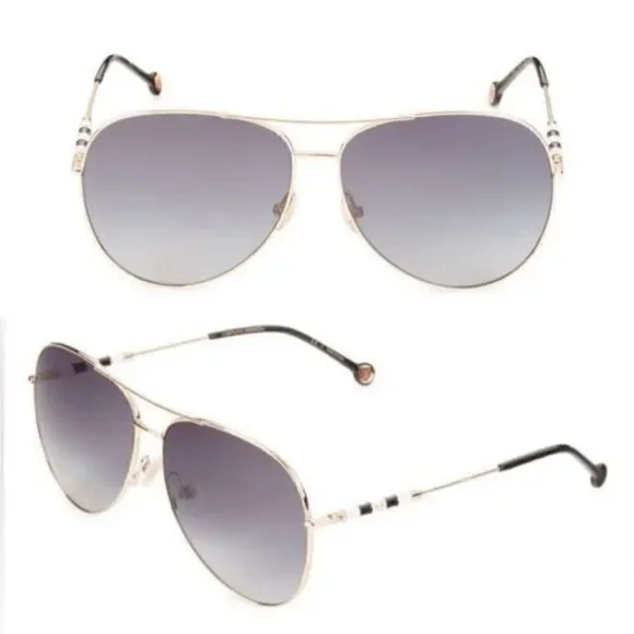 Carolina Herrera NWOT Aviator Sunglasses 64MM Good Frames