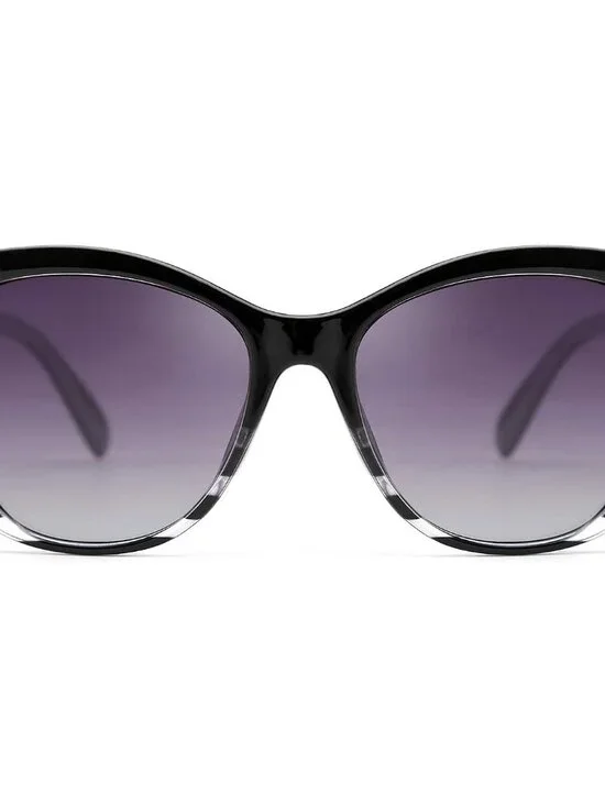 Elegant Polarized Cat Eye Sunglasses for Women - Jackie O Retro Style B2451