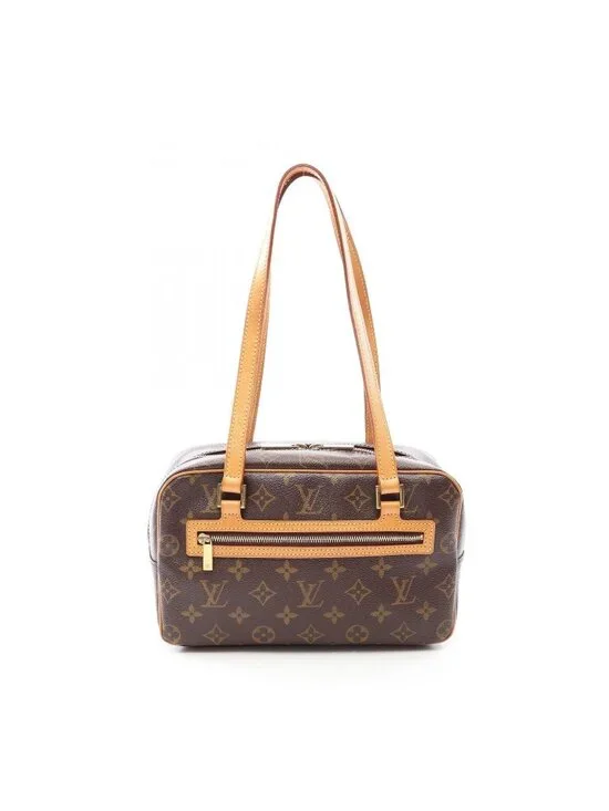 Louis Vuitton Shoulder Bag Cite MM Co Ting Canvas Leather