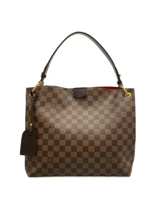 Louis Vuitton Shoulder Bag Damier Gray Souffle PM Ebene