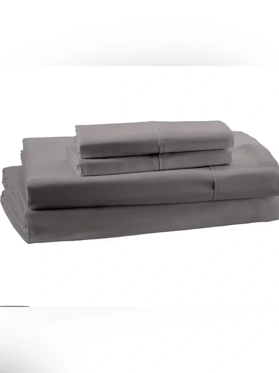 Dark Gray Home Bedding Sheet Set - Neutral Solid Bed Sheets