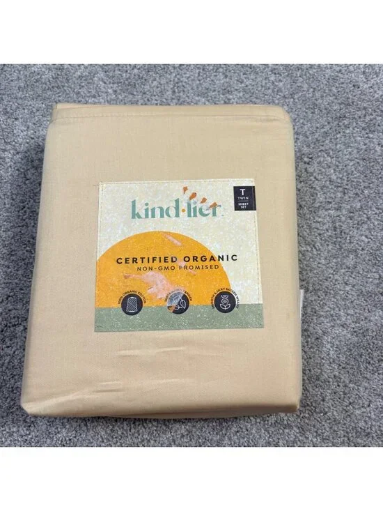 Kind lier twin sheet set Organic Cotton New 3 Piece Yellow Target