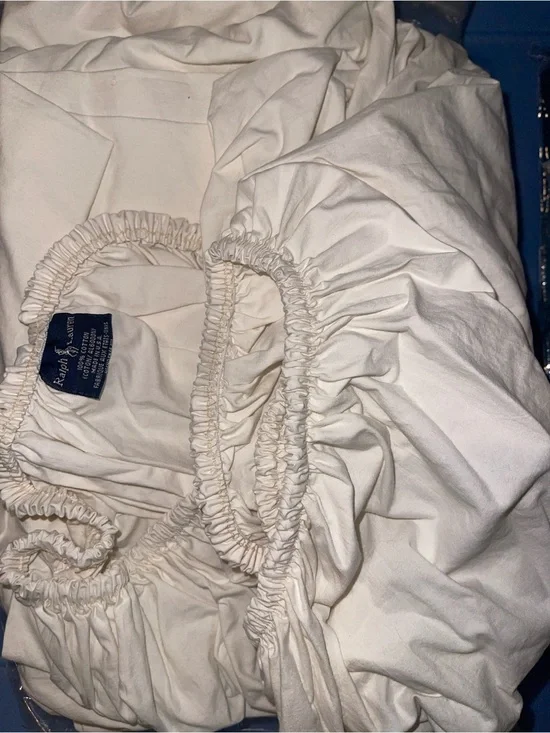 Ralph Lauren ivory fitted sheet
