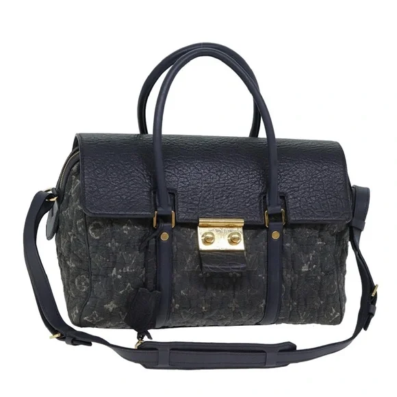 Louis Vuitton Monogram Volupte Psyche Boston Bag 2way Gray GM