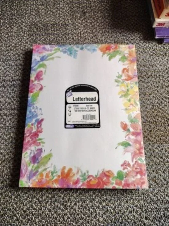 Bright Floral Letterhead 8.5 x 11 Great Papers 100 Sheets New in Package Printer