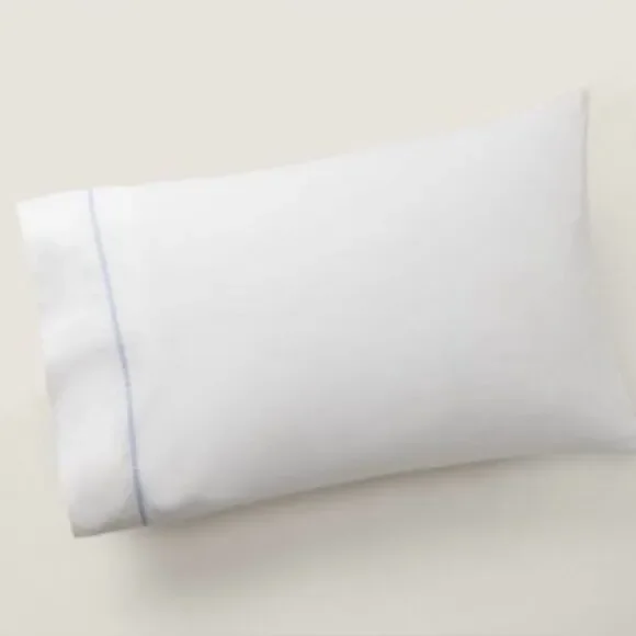 Ralph Lauren Organic Cotton Percale Palmer King Pillow Case in Pale Sky Blue