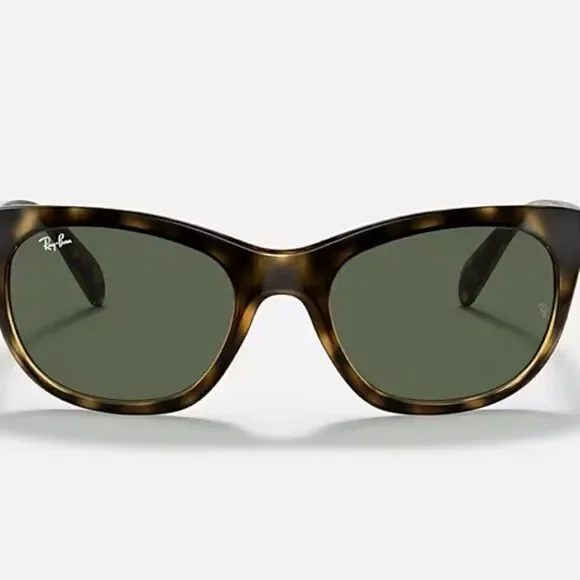 Ray-Ban RB4216 Women's Sunglasses 601/11 Polished Havana LENSES Green NWT $229