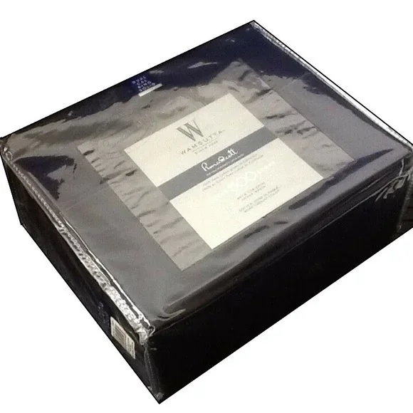 five-piece NAVY Wamsutta 500 TC 100% Cotton SPLIT CAL KING Sheet Set a.k.a. DUAL