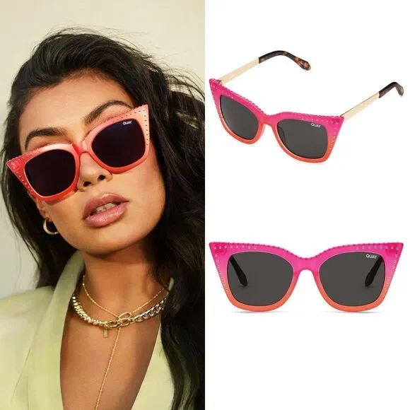 Quay Harper Studded Cat eye sunglasses