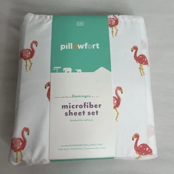 New Pillowfort Full Size Flamingo sheet set. In New Original Packaging.