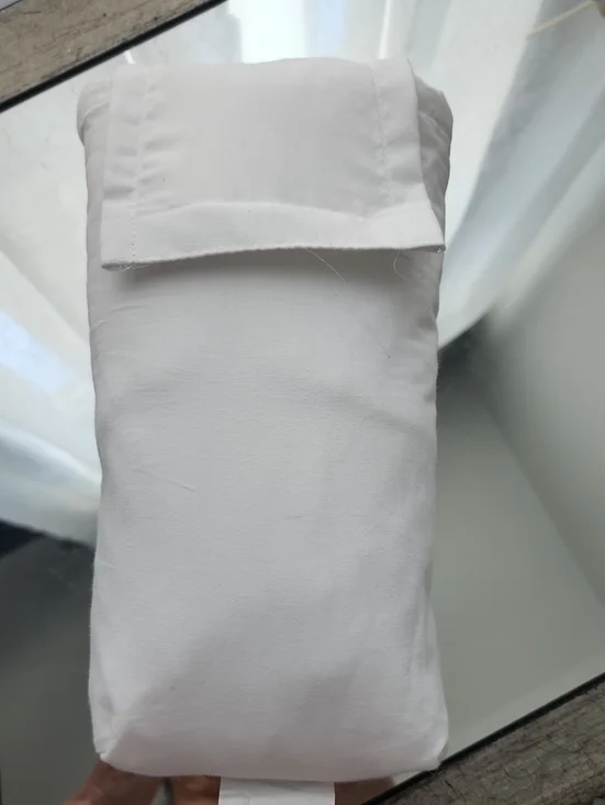 White Cotton Pillowcase or Slipcover