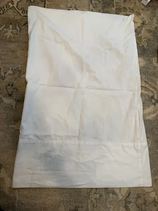 Boll & Branch White 100% Organic Cotton Standard Pillowcase NEW