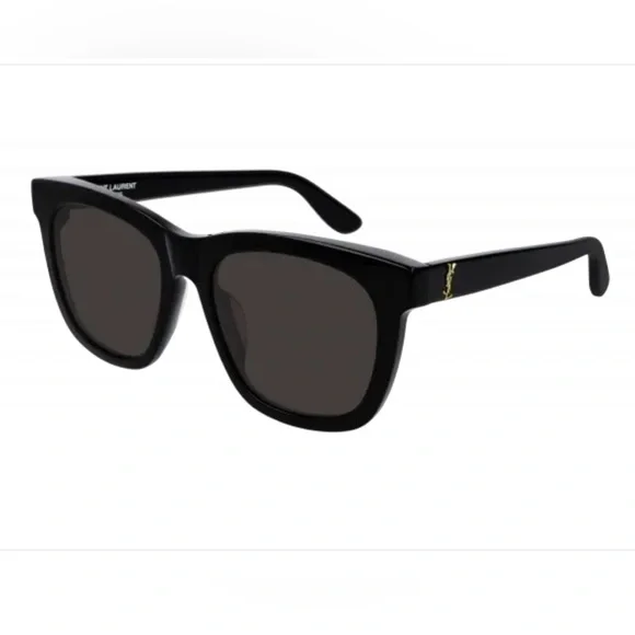 Saint Laurent Black Sunglasses with Dark Gray Lenses