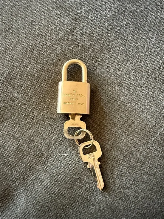 Louis Vuitton Gold Padlock with Keys