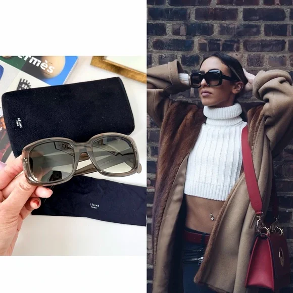 Celine Acetate Sunglasses Oversized‎ Frame