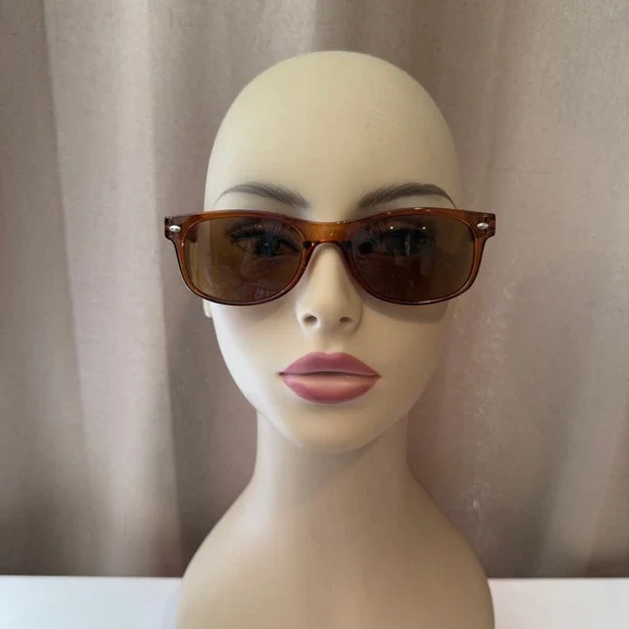 Lovivy FH003 Amber Brown Reading Sunglasses Wayfarer Style Unisex