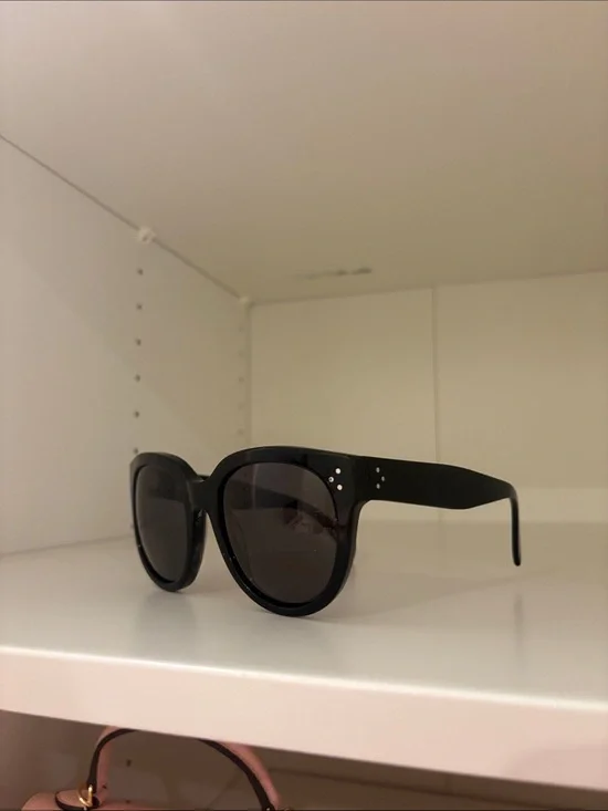 Celine Black Round Oversized Sunglasses