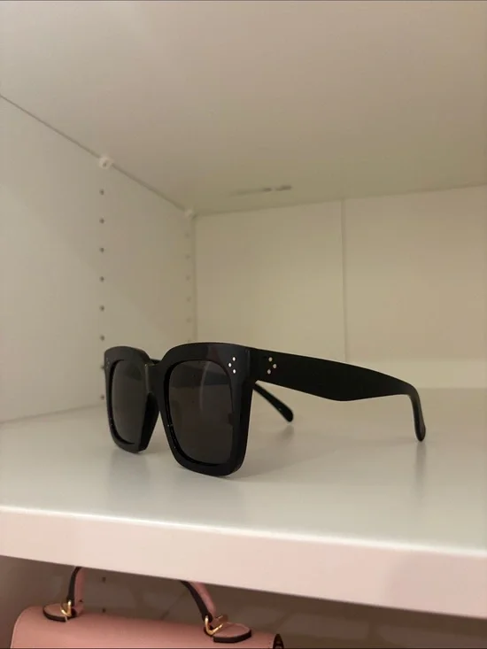 Celine Black Square Oversized Sunglasses