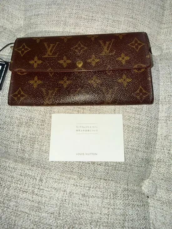 Louis Vuitton Monogram Long Zip Wallet – Sarah, Gold Hardware, Made in France